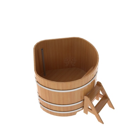 BentWood угловая из лиственницы (1,19х1,19 м.), h=1 м. Натуральная Премиум купель фото  фото - 2